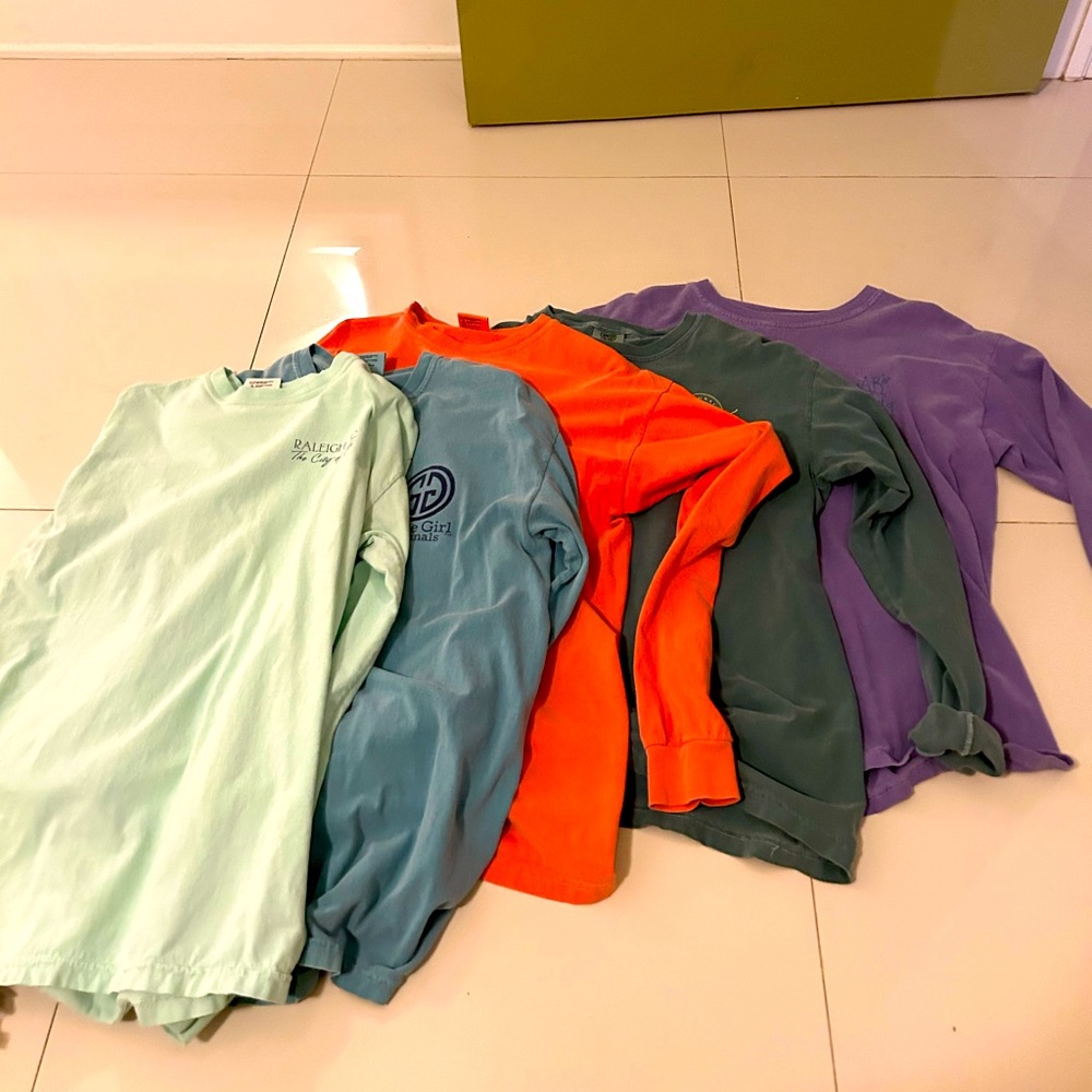 Comfort color long sleeves